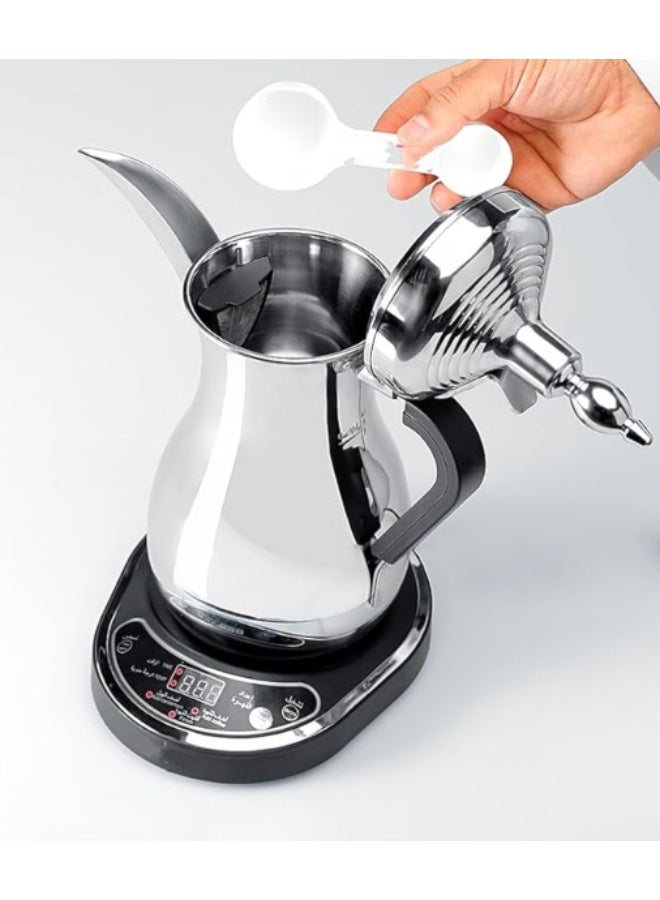 1000ml Electric Arabic Coffee Maker – Stainless Steel Kettle With Digital Temperature Display - Image 3